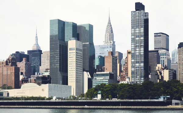 New York City East Side Architectuur Kleurtoon Foto Verenigde Staten — Stockfoto