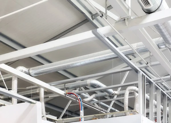 Sistema Ventilação Interna Industrial Uma Fábrica — Fotografia de Stock