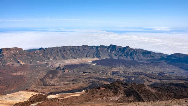 Panoramatický Výhled Vrcholu Sopky Teide Tenerife Španělsko — Stock fotografie