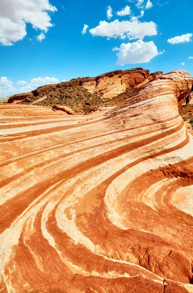 Nevada Abd Deki Fire State Park Vadisi Nde Kumtaşı Dalgaları — Stok fotoğraf