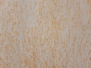 Pasla kaplı eski bir demir yaprağının dokusu. Metal paslanma.