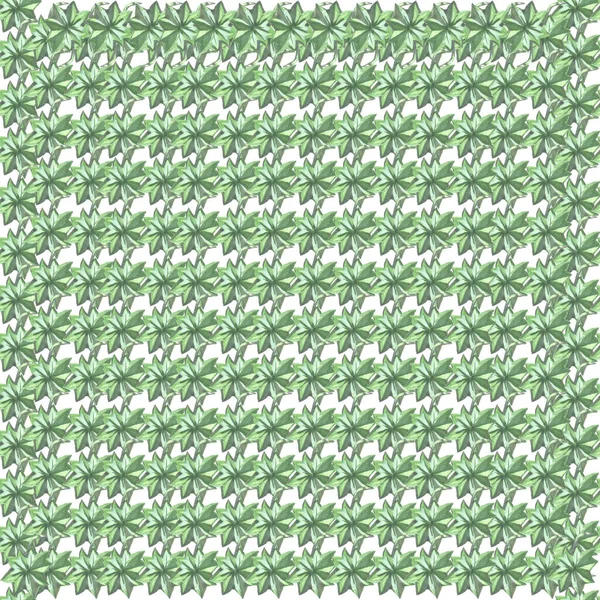 Aquarell Weißer Hintergrund Grün Blätter Tapete Nahtlose Muster Stockbild