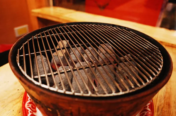 Detailní Záběr Barbecue Gril — Stock fotografie