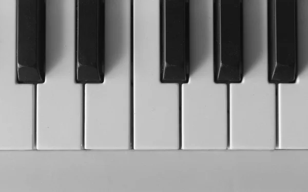Клавиши Фортепиано Сверху — стоковое фото
