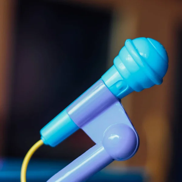 Fokus Mikrofonen Plikt Action Mikrofon Scenen — Stockfoto