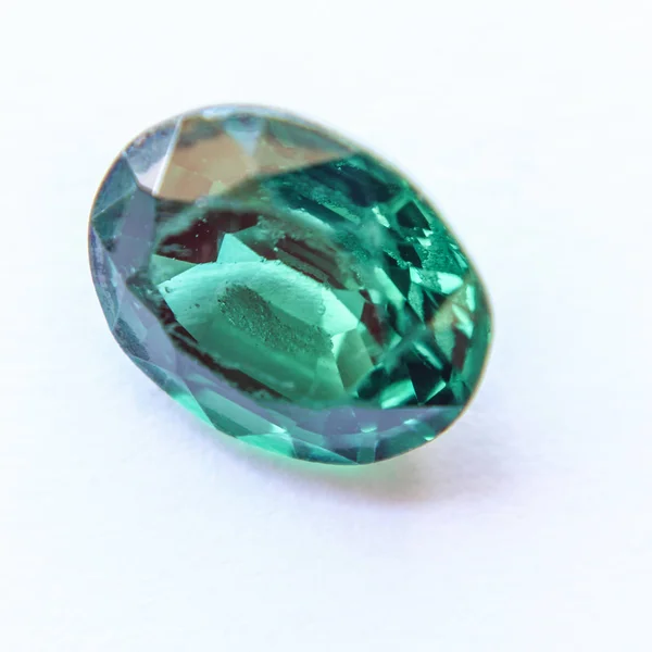 Зеленый Сапфировый Драгоценный Камень — стоковое фото