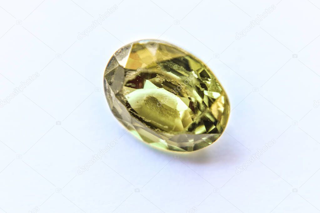 Natural yellow Sapphire gemstone