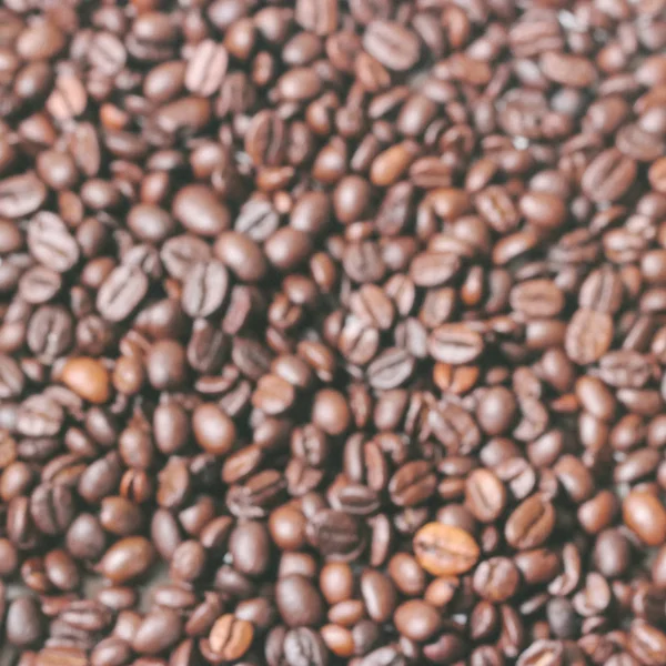 Roasted Coffee Beans Arabica Background Top View Copy Space — Photo