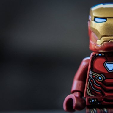 Buriram, Tayland - 24 Nisan 2019 - lego süper kahramanlar minifigure ironman 