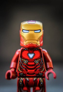 Buriram, Tayland - 24 Nisan 2019 - lego süper kahramanlar minifigure ironman 