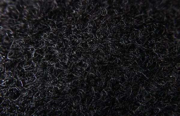 Textura Tela Negra Fondo Patrón Textil Oscuro Detalle Material Sintético —  Fotos de Stock