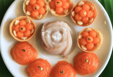 Geleneksel Tay Tatlısı, yapay tay tatlılarının yakın çekimi