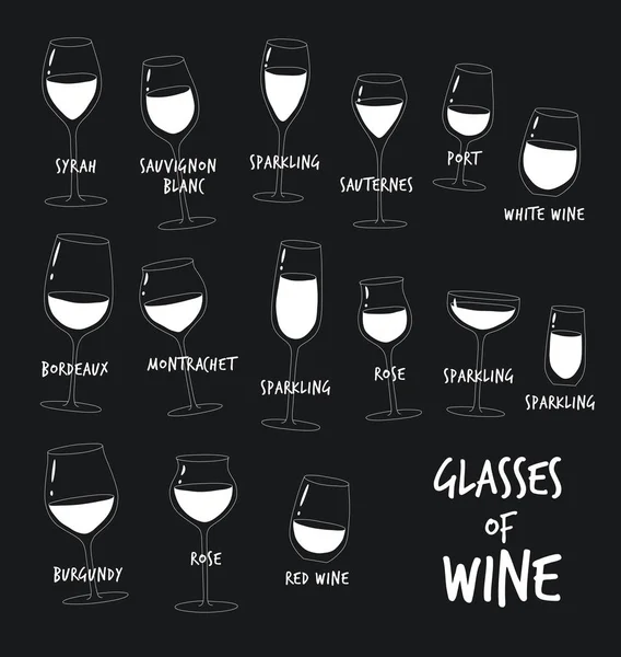 ボトルと黒い背景 ベクター グラフィックとワインのグラス — ストックベクタ