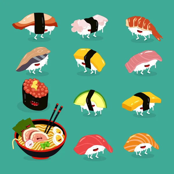 Asian Food Vector Illustration — Stock Vector