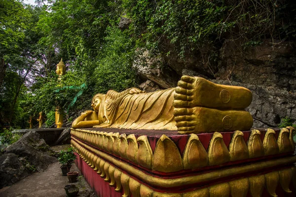 Luang Prabang Laos Augustus 2017 Detail Van Het Beeld Van — Stockfoto