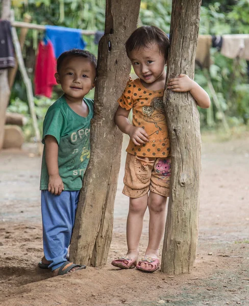 Luang Prabang Laos Srpen 2018 Roztomilé Místní Děti — Stock fotografie