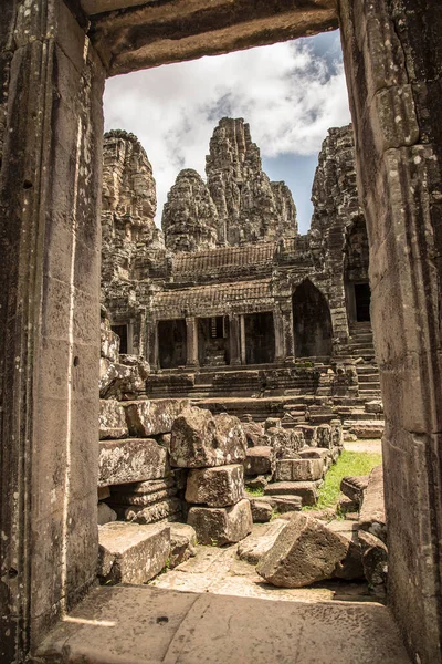 Αρχαία Ερείπια Του Ναού Prohm Στο Angkor Wat Siem Θερίσει — Φωτογραφία Αρχείου