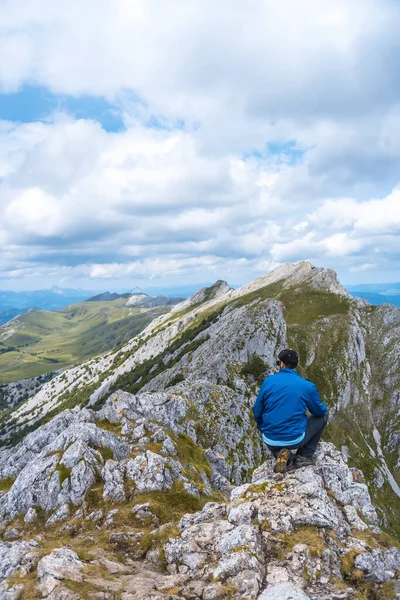 Monte Aizkorri 1523 Metri Più Alto Guipzcoa Paesi Baschi Salita — Foto Stock