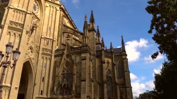 Neo Gothic Good Shepherd Cathedral Του San Sebastin Από Τον — Αρχείο Βίντεο
