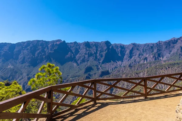 Mirador Los Roques Hoře Cumbrecita Ostrově Palma Vedle Caldera Taburiente — Stock fotografie