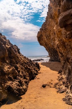 Bir yaz öğleden sonra Cabo de Gata, Nijar, Endülüs 'teki doğal parkında. İspanya, Akdeniz