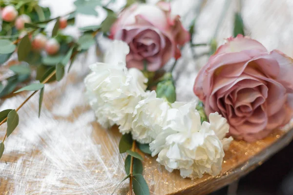 flowers at the table