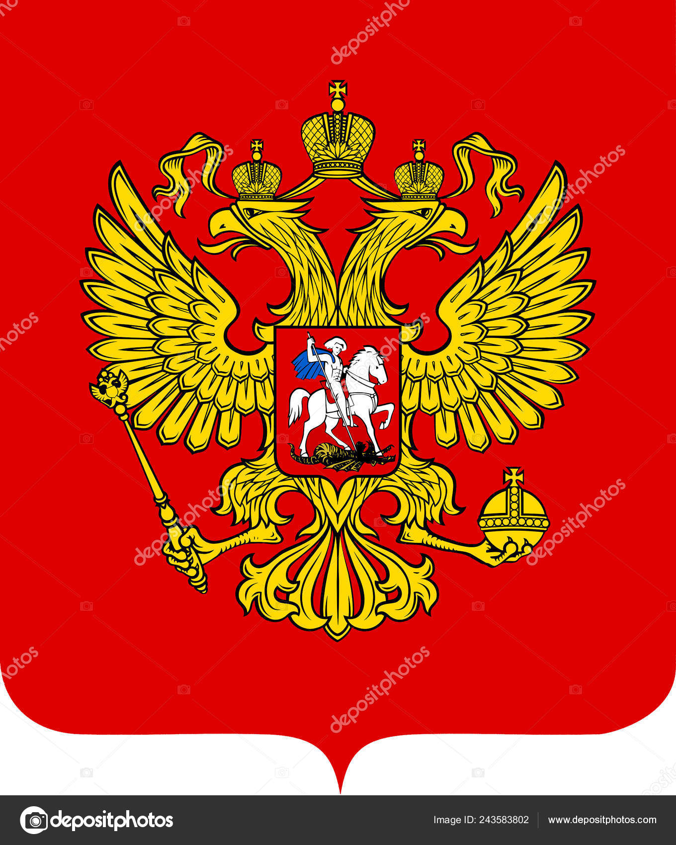 Двуглавый Орел вновь утвержден гербом России