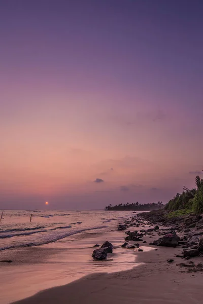 Strand zonsondergang — Stockfoto