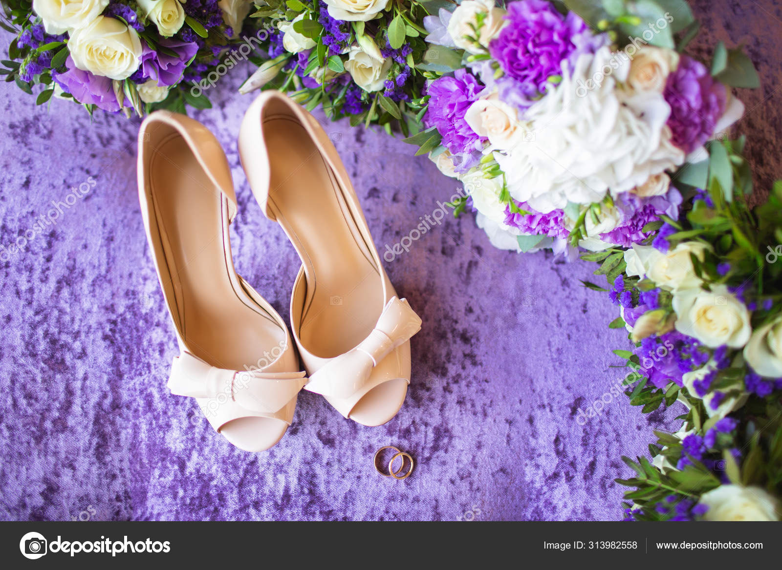 lilac bridal shoes