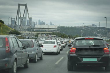 Çıkış saati, konumu de Boğaz Köprüsü trafiği: Istanbul