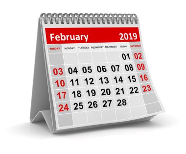 Şubat 2019, bu bilgisayar oluşturulan resmi bir 3d işlenir. Beyaz izole.