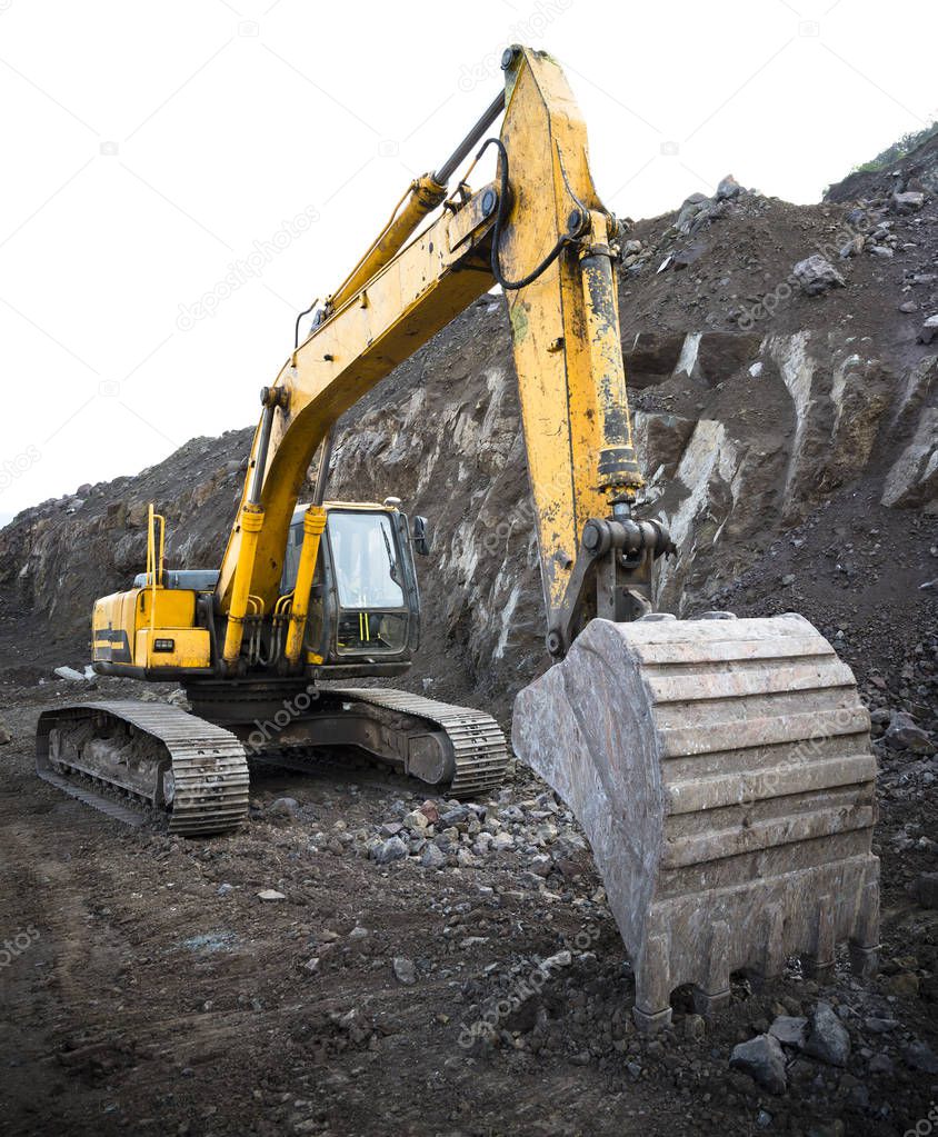 Photo of Yellow Excavator