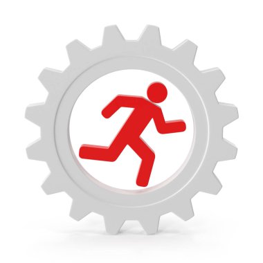 İçerideki Koşan Adam Verimlilik ve Gelişim Konsepti