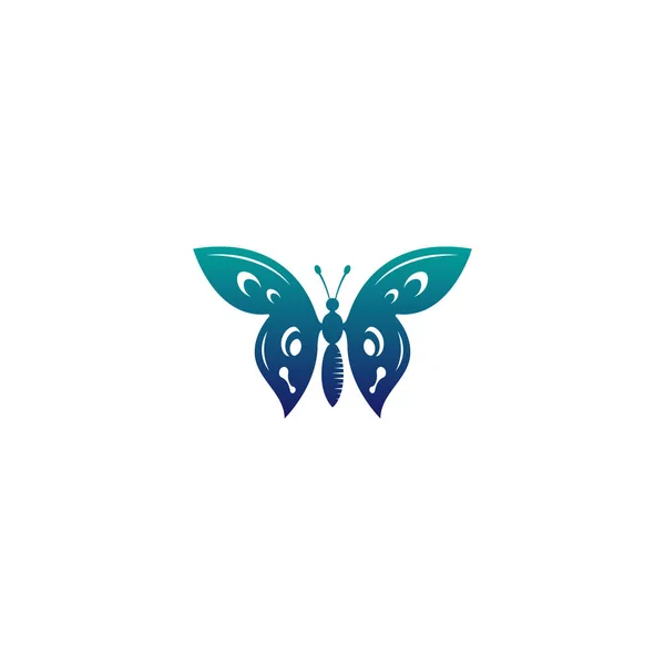 Egyszerű Szépség Pillangó Változatos Színű — Stock Vector