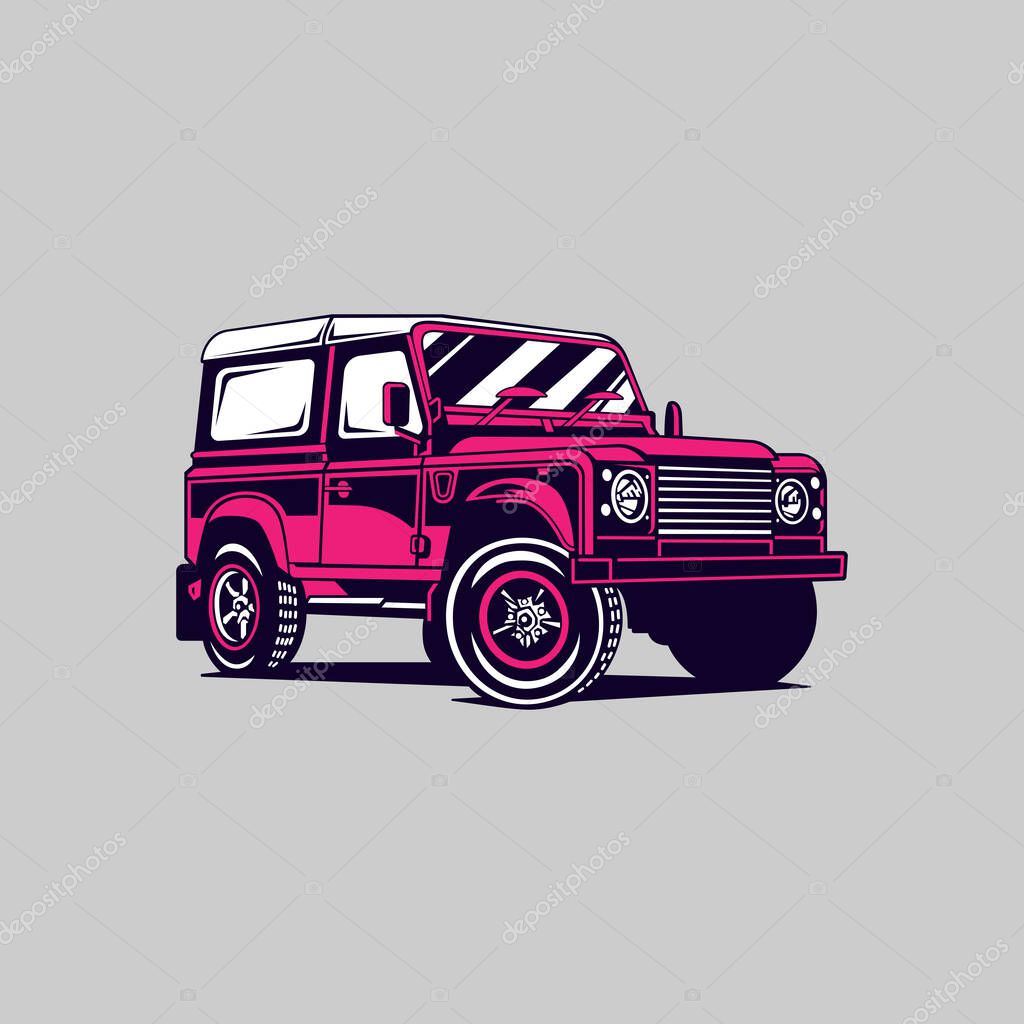 Creative variant color of jeep