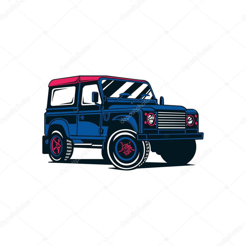 Creative variant color of jeep