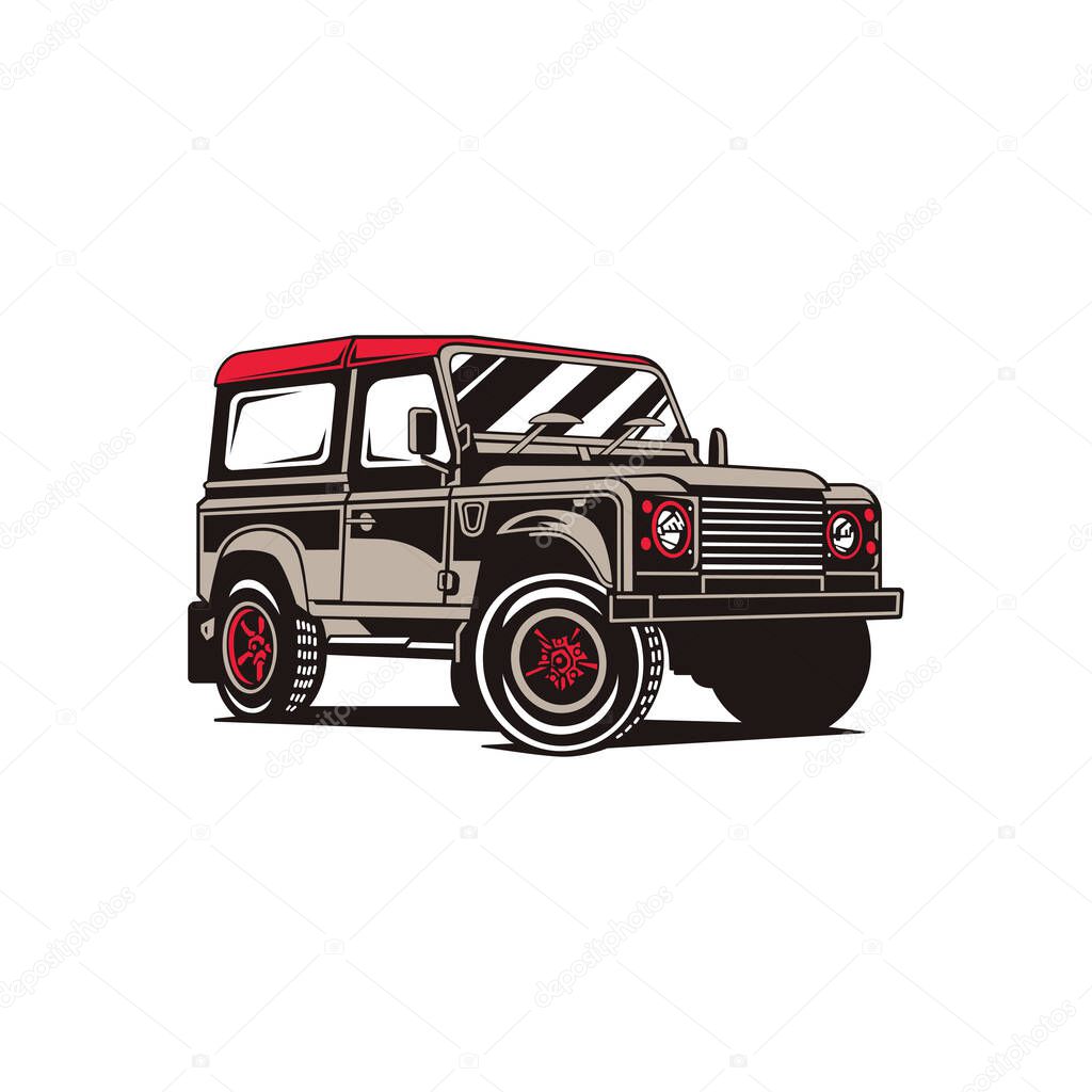 Creative variant color of jeep