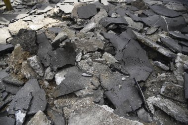 kırık beton, Belgrad, Sırbistan yeniden yapılanma altında sokak