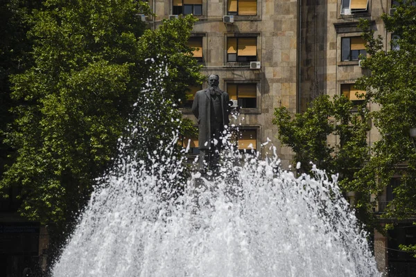 Belgrad Serbien Juni 2019 Skulptur Von Nikola Pasic Vor Der — Stockfoto