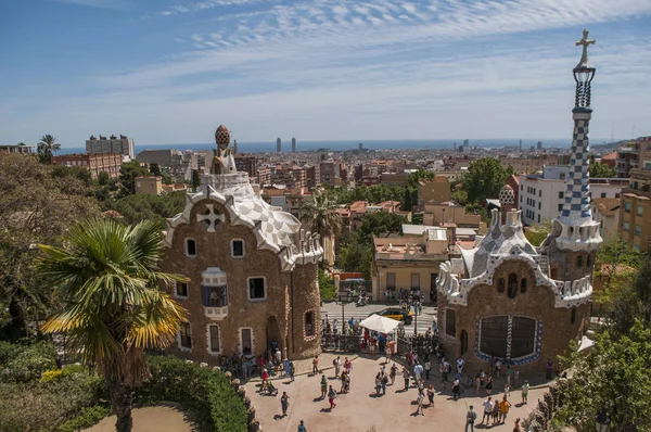 Park Guell w Barcelonie, Hiszpania — Zdjęcie stockowe