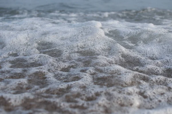 White Foam Sea Wave Can Used Backgroundf — Stock Photo, Image