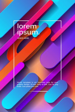 Minimalist tasarım, yaratıcı kavramı, modern diagonal arka plan geometrik modern öğesi. Mavi, pembe ve mor köşegen daireler hatları. vektör-Stok illüstrasyon