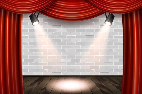 Pared azul con pilastras y panel blanco — Vector de stock © belikovand