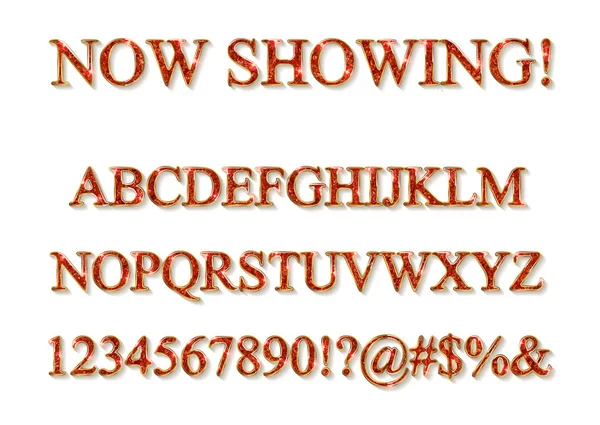 Lettres Alphabet Isolées Sur Fond Blanc Police Pour Design Illustration — Image vectorielle