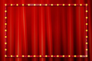 Retro dikdörtgen banner parlayan. Vektör çizim