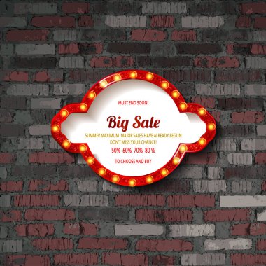 Kırmızı çerçeve ile Işık Ampüller