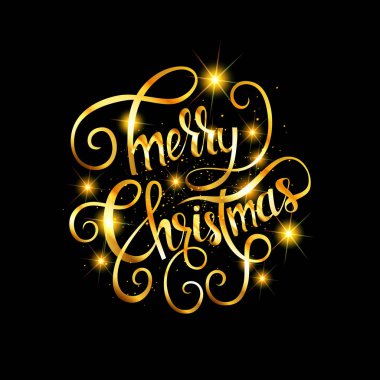 Mutlu Noeller altın ışıltılı yazı