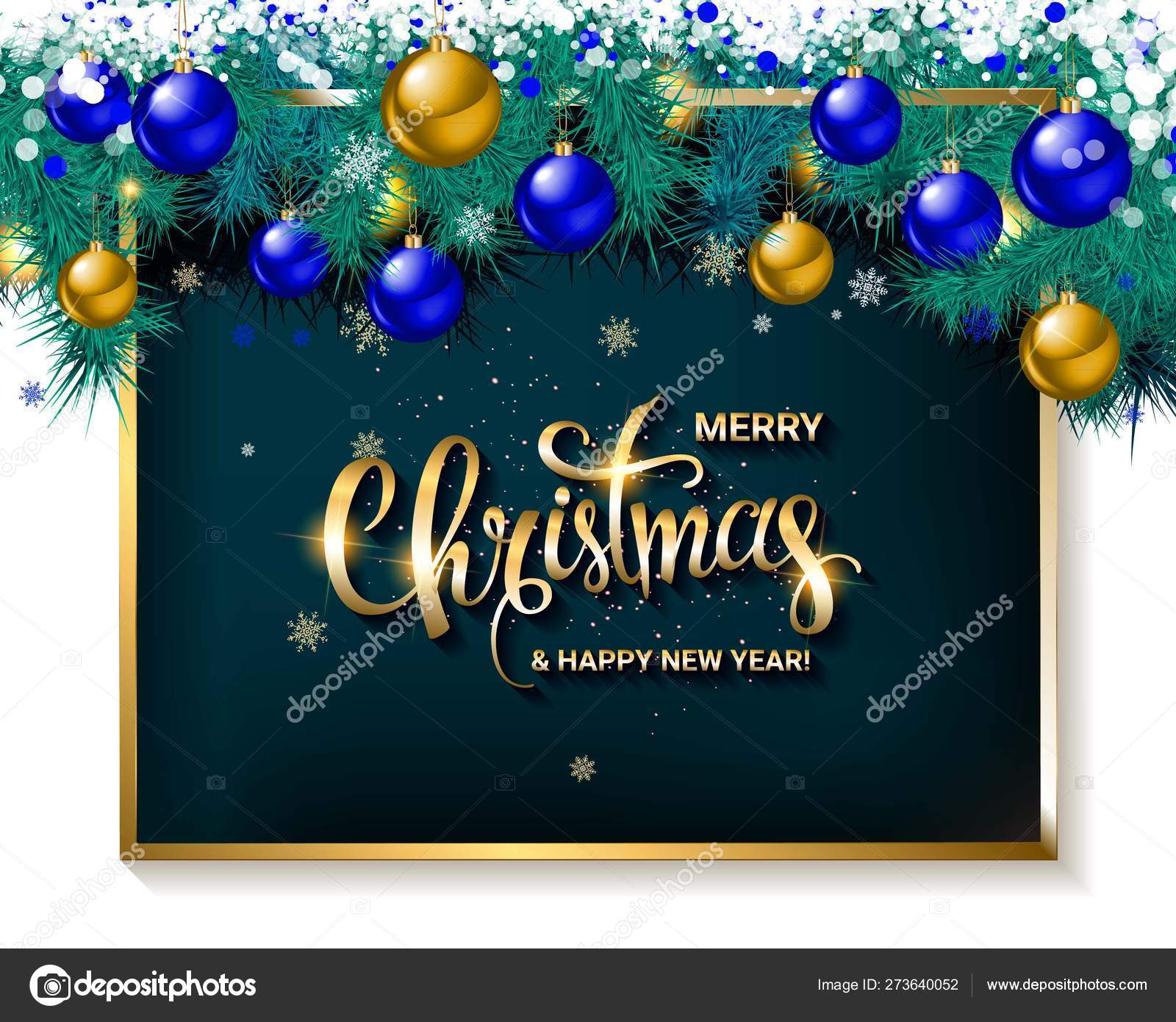 Feliz Navidad y feliz año nuevo 2020 — Vector de stock