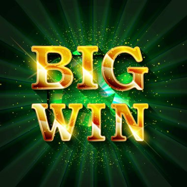 Lamba ile Retro işareti büyük Win afiş.