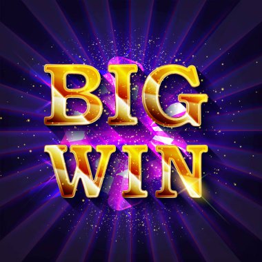 Lamba ile Retro işareti büyük Win afiş.